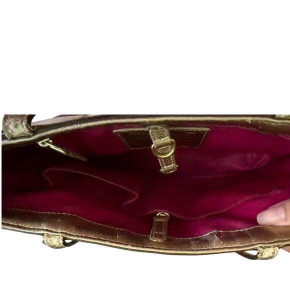 Coach Peyton Small Tattersall Plaid Tote F48586 Purse - Picture 4 of 8